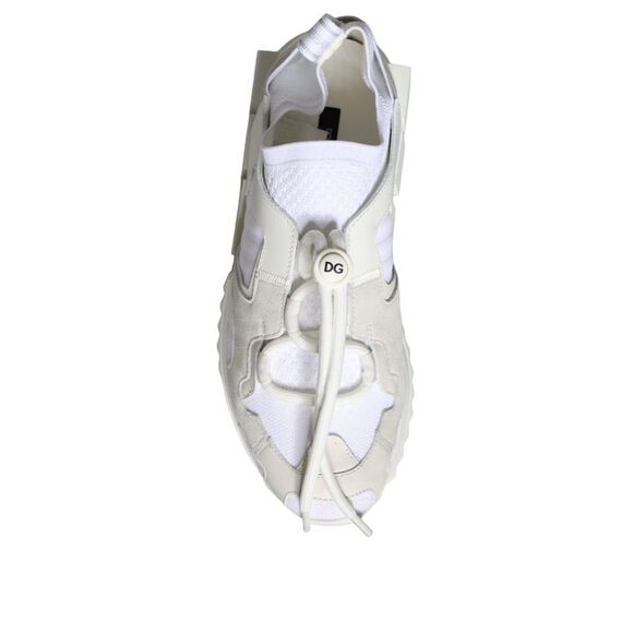 Dolce & Gabbana White Mesh Sorrento Trekking Sneakers Women's Shoes (Pre-Owned) - Picture 5 of 6